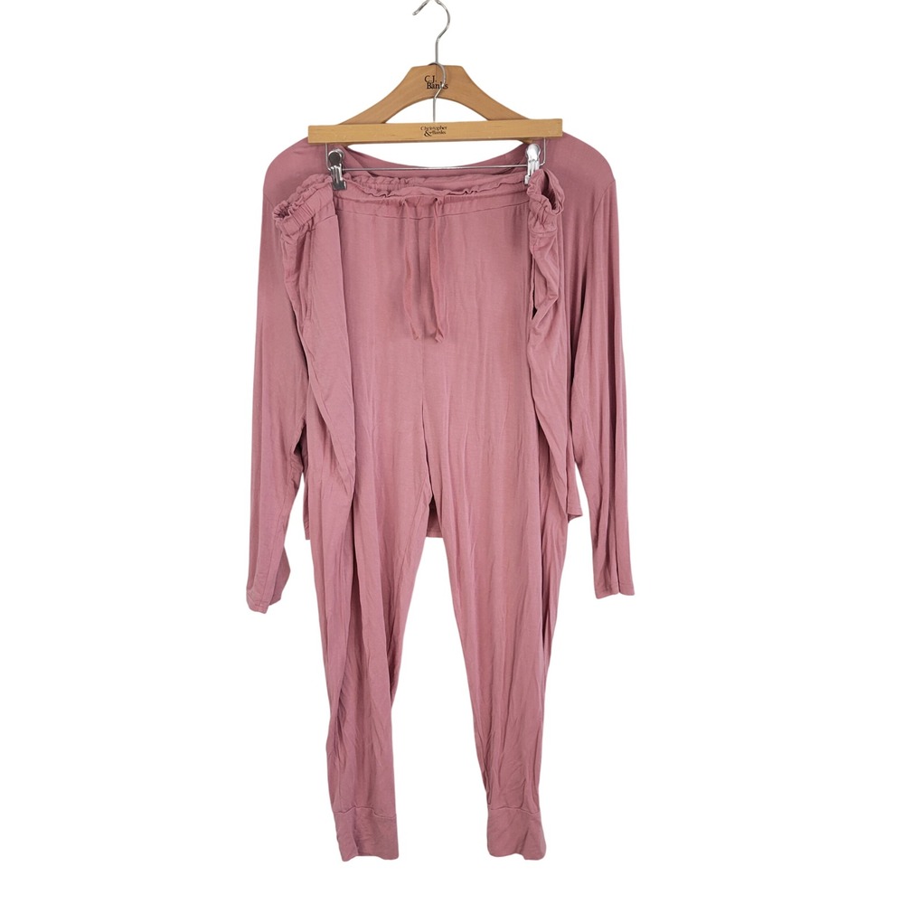 Posh Peanut Bamboo Pajamas Set Mauve Pink Size 2XL